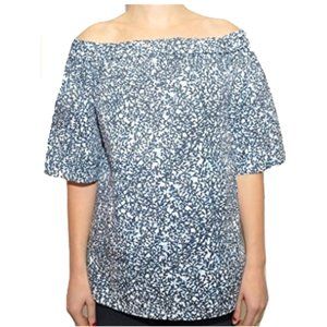 MICHAEL by Michael Kors Off Shoulder Ramsar Leaf print Top blouse